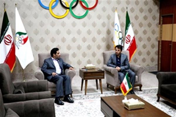 دیدار رئیس ستاد گردشگری شهرداری تهران با مدیر موزه ملی ورزش، المپیک و پارالمپیک