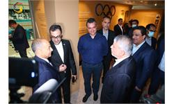 بازدید حسین المسلم مدیر کل شورای المپیک آسیا و رئیس فدراسیون بین المللی شنا از موزه ملی ورزش، المپیک، پارالمپیک