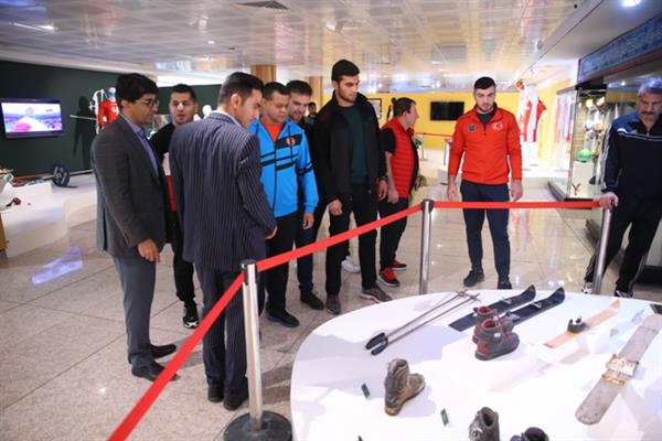 بازدید مشتزنان تیم ملی ترکیه  از موزه ملی ورزش