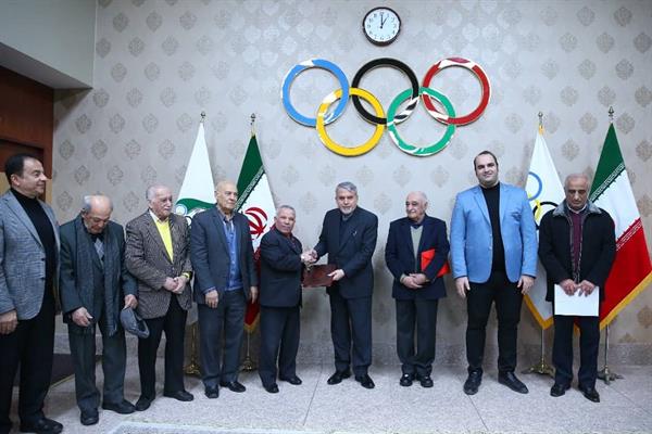 برگزاری مراسم پاسداشت محمد نصیری افتخار ورزش وزنه برداری کشورمان در کمیته ملی المپیک