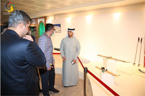 بازدید قیس عبدالله الظالعی رئیس اماراتی کنفدراسیون راگبی آسیا از موزه ملی ورزش، المپیک، پارالمپیک