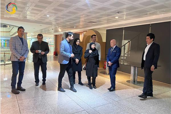 بازدید آندری نوویکوو مدرس جهانی پیلاتس و عضو کنفدراسیون پیلاتس از موزه ملی ورزش، المپیک، پارالمپیک