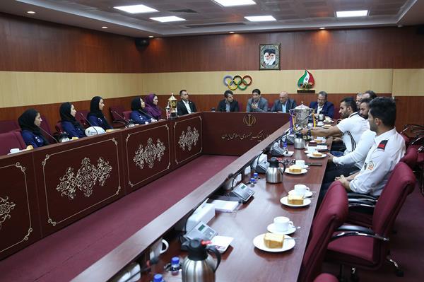 مراسم اهدا کاپ افتخارآفرینان ورزش راگبی و بازدید از موزه ملی ورزش،المپیک و پارالمپیک