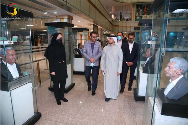 بازدید قیس عبدالله الظالعی رئیس اماراتی کنفدراسیون راگبی آسیا از موزه ملی ورزش، المپیک، پارالمپیک
