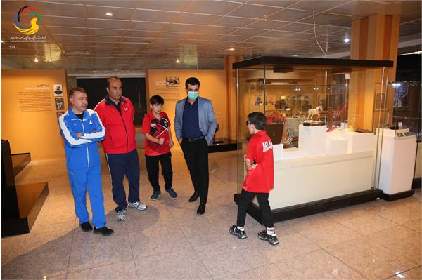 بازدید بازیکنان تیم ملی تنیس روی میز هوپس ایران و بازیکنان تیم ملی تنیس روی میز هوپس، نوجوانان و جوانان عمان از موزه ملی ورزش، المپیک، پارالمپیک