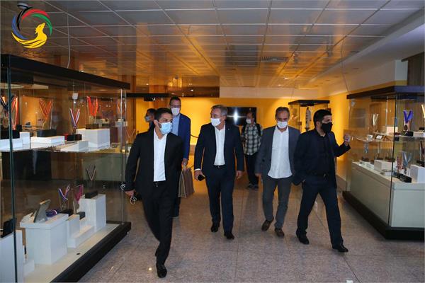 بازدید رئیس فدراسیون کشتی صربستان از موزه ملی ورزش،المپیک،پارالمپیک