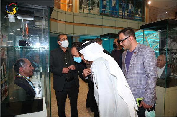 بازدید قیس عبدالله الظالعی رئیس اماراتی کنفدراسیون راگبی آسیا از موزه ملی ورزش، المپیک، پارالمپیک
