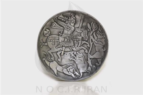 بشقاب شکار مربوط به دوره ساسانی