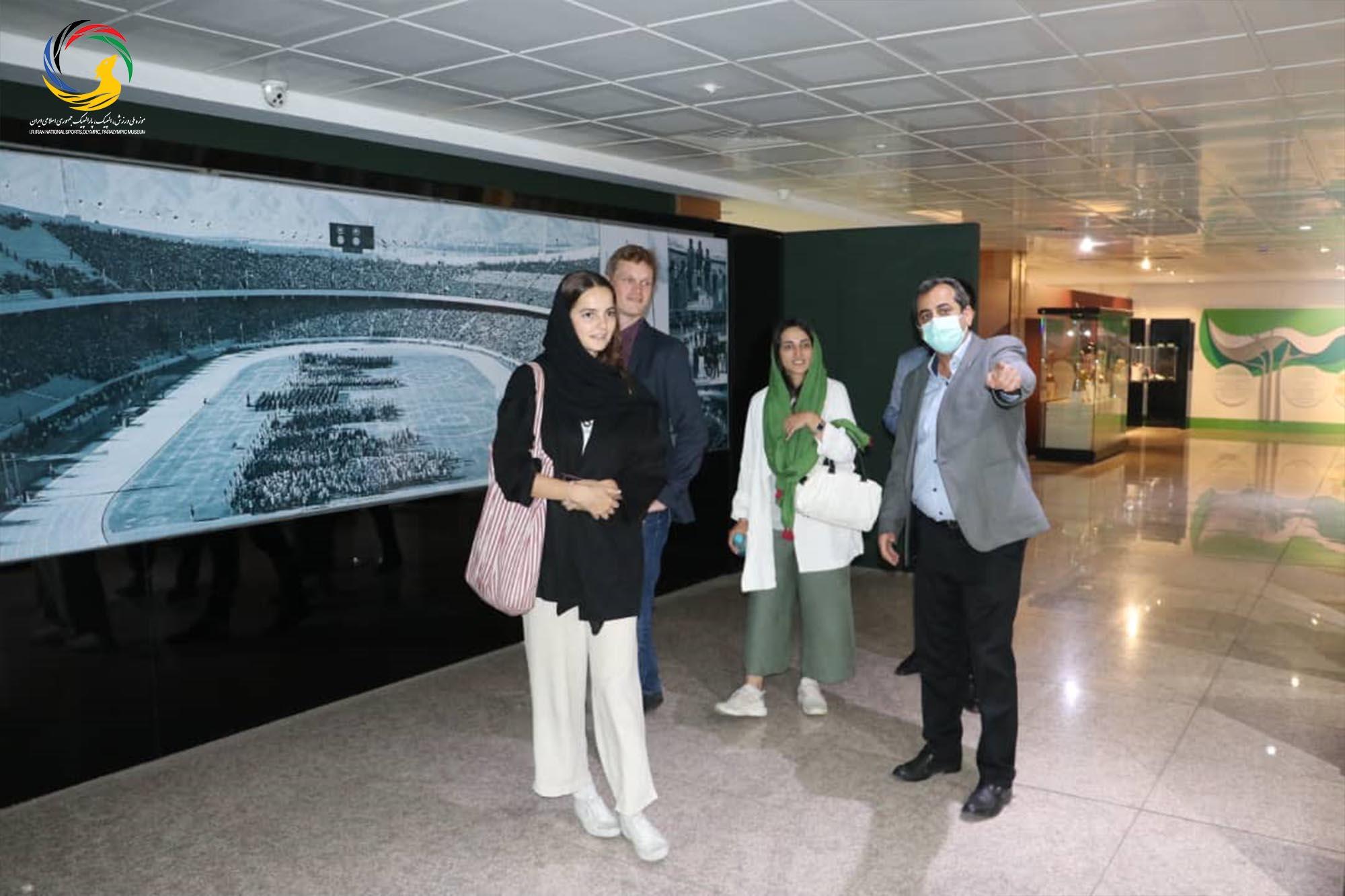 بازدید رایزن فرهنگ و مسئول ورزش سفارت آلمان از موزه ملی ورزش، المپیک، پارالمپیک