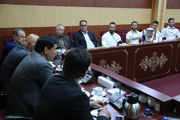 مراسم اهدا کاپ افتخارآفرینان ورزش راگبی و بازدید از موزه ملی ورزش،المپیک و پارالمپیک