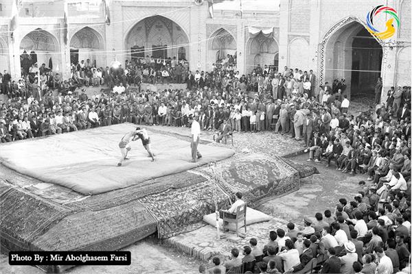 National Wrestling Championship venue, Qazvin 1955