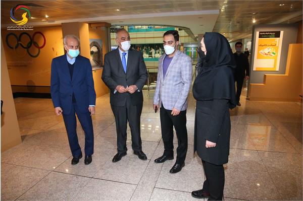 بازدید رئیس و دبیرکل کمیته ملی المپیک عراق از موزه ملی ورزش المپیک و پارالمپیک