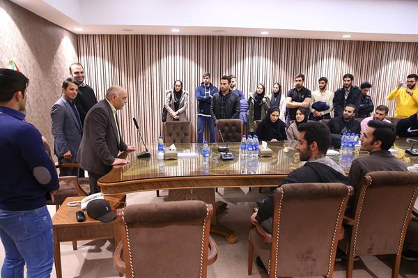 بازدید دانشجویان دانشگاه علامه طباطبایی از موزه المپیک