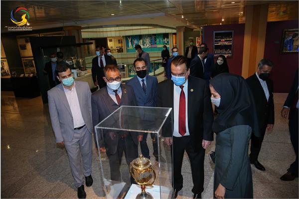 دیدار وزیر و رئیس کمیته ملی المپیک افغانستان و هیئت همراه از موزه ملی ورزش