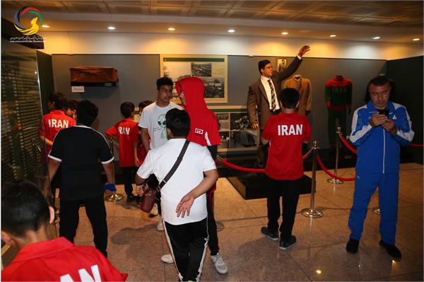 بازدید بازیکنان تیم ملی تنیس روی میز هوپس ایران و بازیکنان تیم ملی تنیس روی میز هوپس، نوجوانان و جوانان عمان از موزه ملی ورزش، المپیک، پارالمپیک
