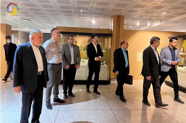 بازدید محسن پازوکی مدیرعامل بیمارستان محب کوثر از موزه ملی ورزش، المپیک، پارالمپیک
