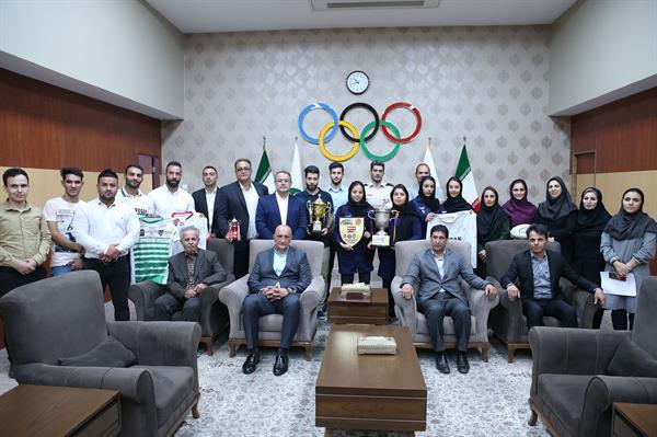 مراسم اهدا کاپ افتخارآفرینان ورزش راگبی و بازدید از موزه ملی ورزش،المپیک و پارالمپیک