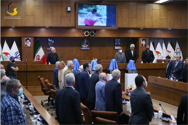 مراسم رونمایی از سردیس چهره های ماندگار ورزش ایران (حسن غفوری فرد، اکبر ترکان، محمدرضا یزدانی خرم، ابوالقاسم فارسی)