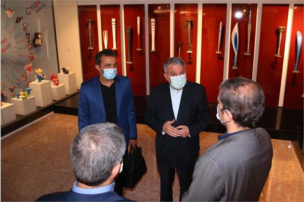 بازدید رئیس فدراسیون ورزش مجلس از موزه ملی ورزش،المپیک،پارالمپیک