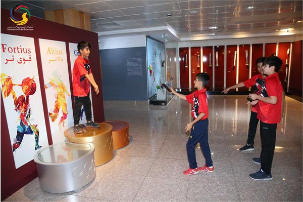 بازدید بازیکنان تیم ملی تنیس روی میز هوپس ایران و بازیکنان تیم ملی تنیس روی میز هوپس، نوجوانان و جوانان عمان از موزه ملی ورزش، المپیک، پارالمپیک