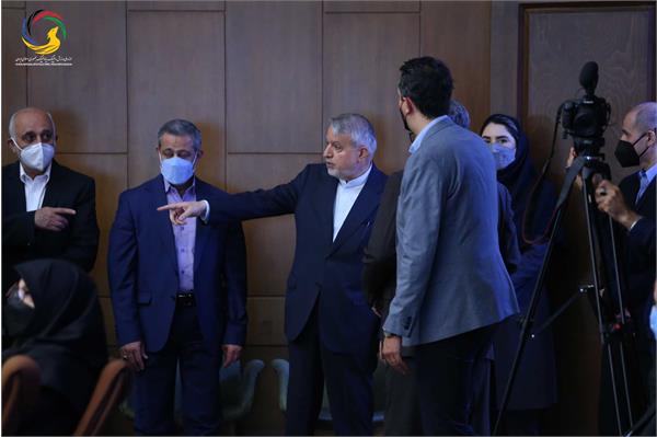 مراسم رونمایی از سردیس چهره های ماندگار ورزش ایران (حسن غفوری فرد، اکبر ترکان، محمدرضا یزدانی خرم، ابوالقاسم فارسی)