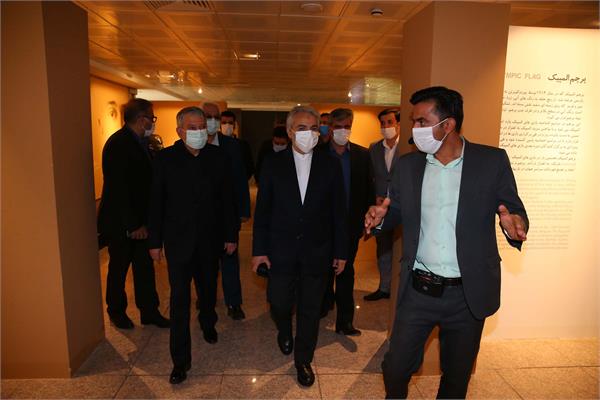 آئین رونمایی از تندیس پنج نفر از  مدال آوران تاریخ المپیک،پارالمپیک و شهدای ورزش کشور