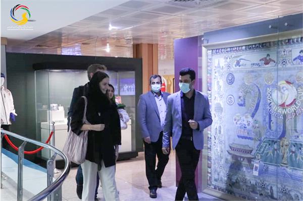 بازدید رایزن فرهنگ و مسئول ورزش سفارت آلمان از موزه ملی ورزش، المپیک، پارالمپیک