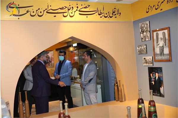 بازدید دکتر صفا صاحب نیف رئیس فدراسیون تنیس عراق از موزه ملی ورزش، المپیک، پارالمپیک