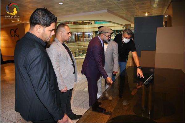 بازدید دکتر صفا صاحب نیف رئیس فدراسیون تنیس عراق از موزه ملی ورزش، المپیک، پارالمپیک