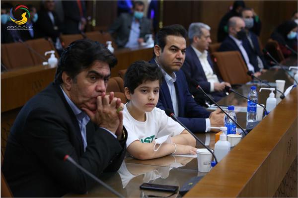 مراسم رونمایی از سردیس قهرمانان المپیک (علیرضا دبیر، یوسف کرمی، مراد محمدی، حمید سوریان و بهداد سلیمی)