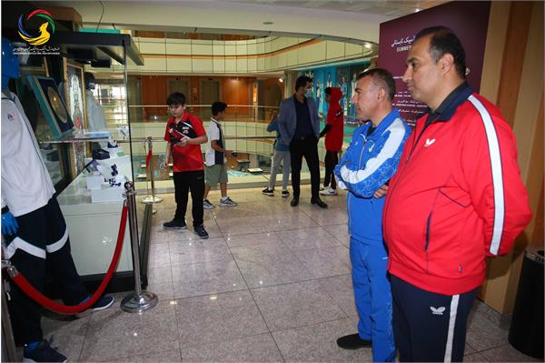بازدید بازیکنان تیم ملی تنیس روی میز هوپس ایران و بازیکنان تیم ملی تنیس روی میز هوپس، نوجوانان و جوانان عمان از موزه ملی ورزش، المپیک، پارالمپیک