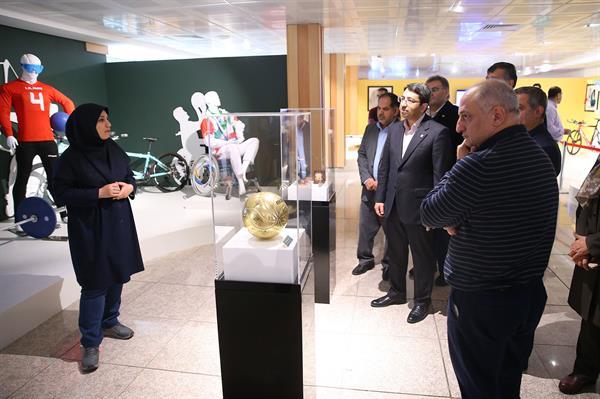 بازدید ریاست سازمان بهزیستی از موزه ملی ورزش، المپیک و پارالمپیک