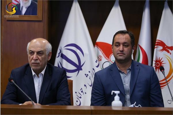 مراسم رونمایی از سردیس قهرمانان المپیک (علیرضا دبیر، یوسف کرمی، مراد محمدی، حمید سوریان و بهداد سلیمی)