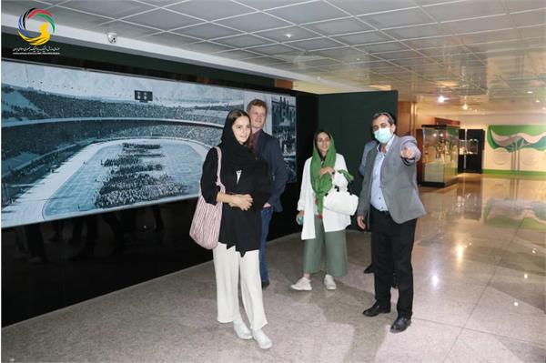 بازدید رایزن فرهنگ و مسئول ورزش سفارت آلمان از موزه ملی ورزش، المپیک، پارالمپیک