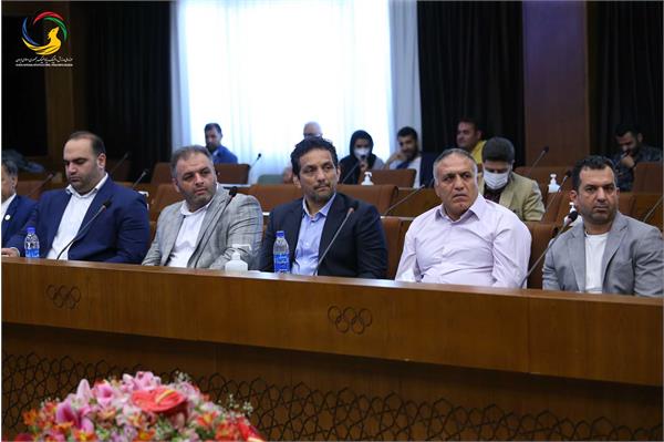 مراسم رونمایی از سردیس قهرمانان المپیک (علیرضا دبیر، یوسف کرمی، مراد محمدی، حمید سوریان و بهداد سلیمی)