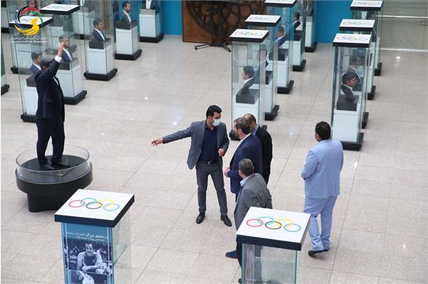 بازدید وسلین وویویچ سرمربی تیم ملی هندبال ایران از موزه ملی ورزش، المپیک، پارالمپیک