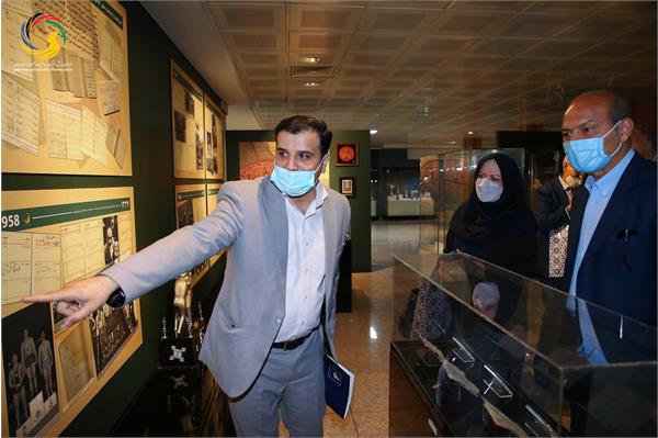 بازدید کانون مربیان فوتبال از موزه ملی ورزش،المپیک،پارالمپیک