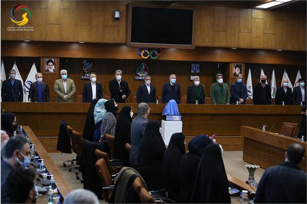 مراسم رونمایی از سردیس چهره ماندگار ورزش ایران سرکار خانم طاهره طاهریان