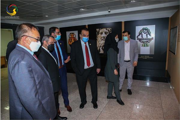 بازدید وزیر و رئیس کمیته ملی المپیک افغانستان و هیئت همراه از موزه ملی ورزش،المپیک،پارالمپیک