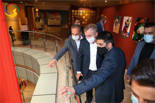 بازدید رئیس فدراسیون کشتی صربستان از موزه ملی ورزش،المپیک،پارالمپیک