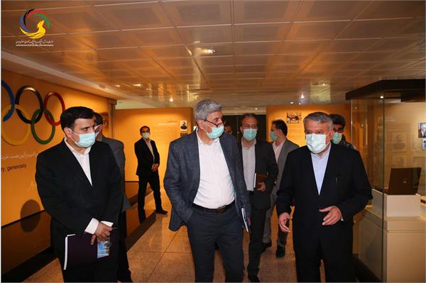 بازدید قائم مقام ریاست دانشگاه آزاد دکتر جمشید صباغ زاده در واحد علوم تحقیقات از موزه ملی ورزش
