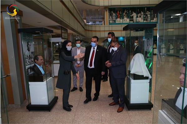 بازدید وزیر و رئیس کمیته ملی المپیک افغانستان و هیئت همراه از موزه ملی ورزش،المپیک،پارالمپیک