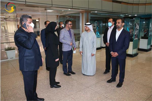 بازدید قیس عبدالله الظالعی رئیس اماراتی کنفدراسیون راگبی آسیا از موزه ملی ورزش، المپیک، پارالمپیک