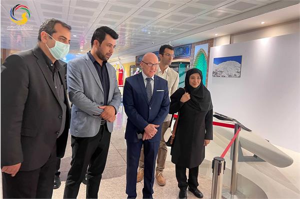 بازدید آندری نوویکوو مدرس جهانی پیلاتس و عضو کنفدراسیون پیلاتس از موزه ملی ورزش، المپیک، پارالمپیک