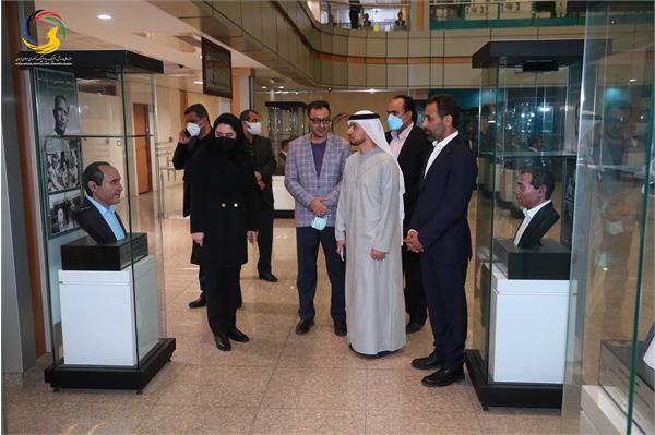 بازدید قیس عبدالله الظالعی رئیس اماراتی کنفدراسیون راگبی آسیا از موزه ملی ورزش، المپیک، پارالمپیک