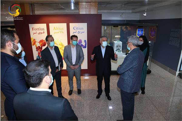 بازدید قائم مقام ریاست دانشگاه آزاد دکتر جمشید صباغ زاده در واحد علوم تحقیقات از موزه ملی ورزش