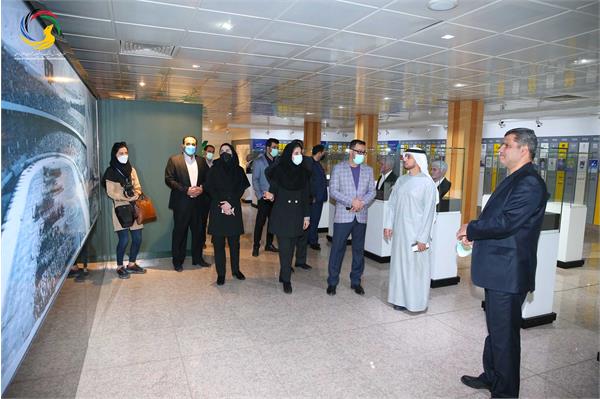 بازدید قیس عبدالله الظالعی رئیس اماراتی کنفدراسیون راگبی آسیا از موزه ملی ورزش، المپیک، پارالمپیک