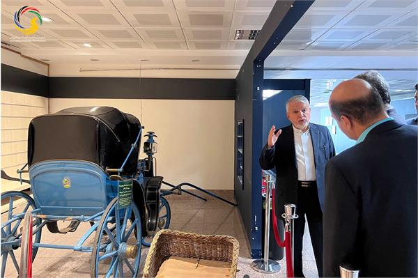 بازدید محسن پازوکی مدیرعامل بیمارستان محب کوثر از موزه ملی ورزش، المپیک، پارالمپیک