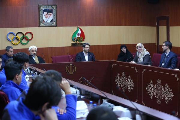 بازدید ریاست سازمان بهزیستی از موزه ملی ورزش، المپیک و پارالمپیک
