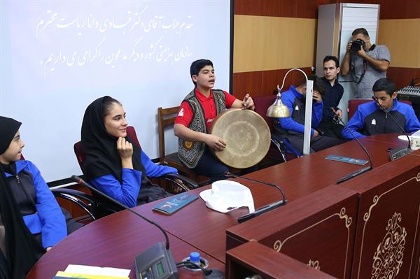 بازدید ریاست سازمان بهزیستی از موزه ملی ورزش، المپیک و پارالمپیک